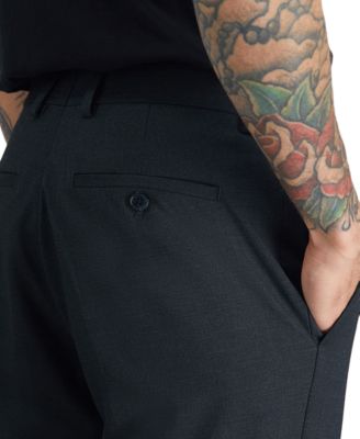 Men's Slim-Fit Stretch Premium Textured Weave Dress Pants