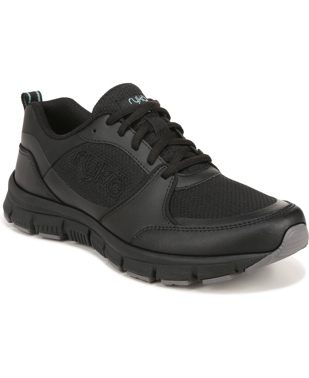 Ryka Women's Hypnotize Training Sneakers In Black Leather,faux Leather,mesh