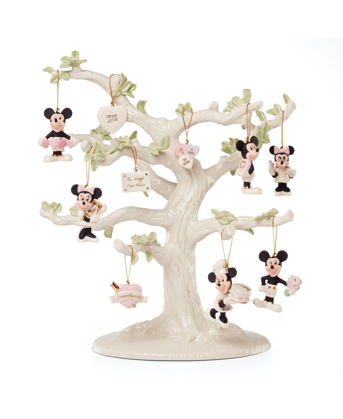 Lenox Disney Romantic Moments 10-piece Mini Ornament Set In Multi