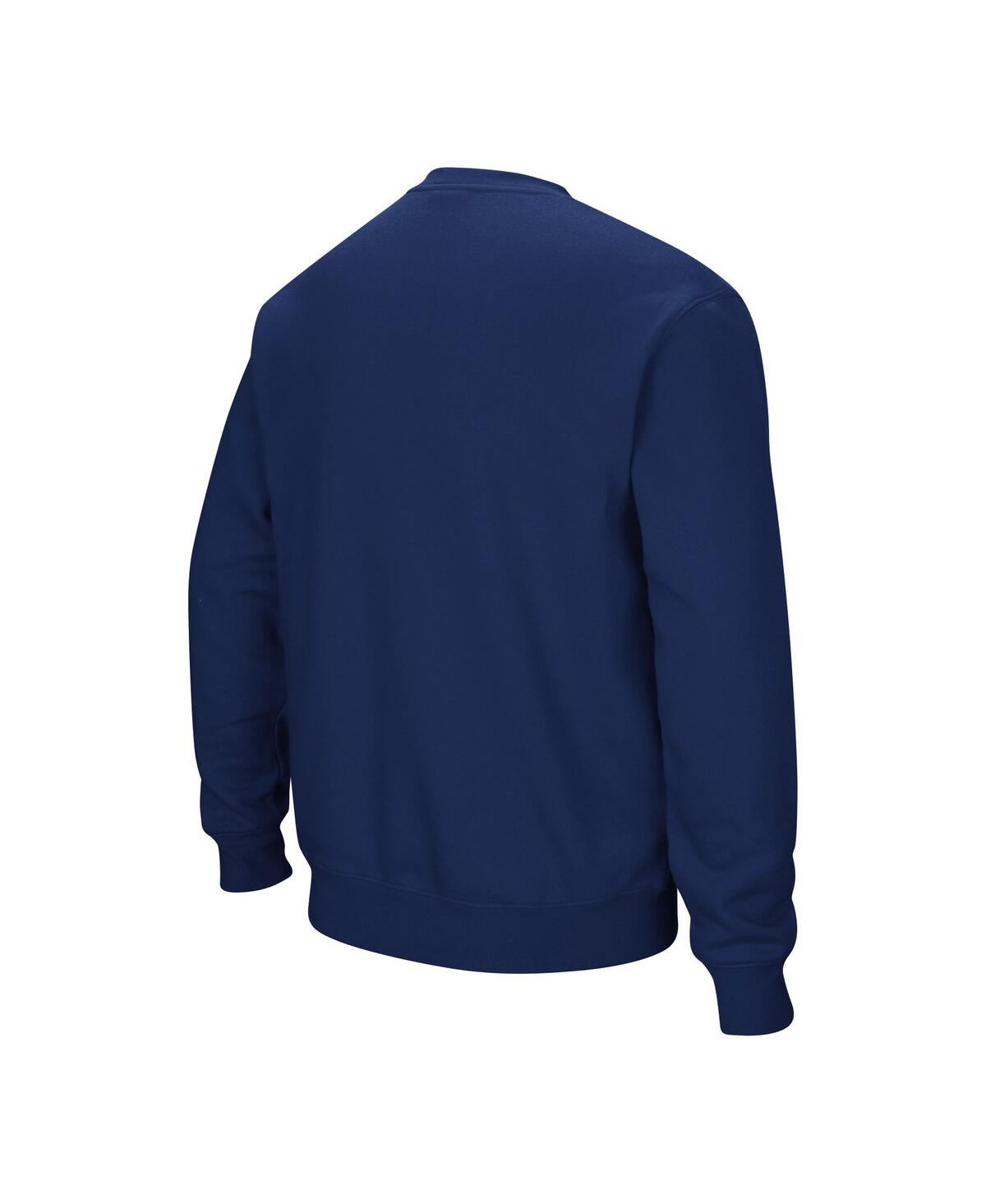 Colosseum Men's  Navy Ole Miss Rebels Arch & Logo Pullover Sweatshirt In Navy