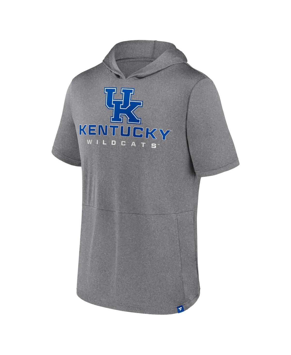 Men's FanaticsKentucky Wildcats Modern Stack Hoodie T-shirt - Heather Gray