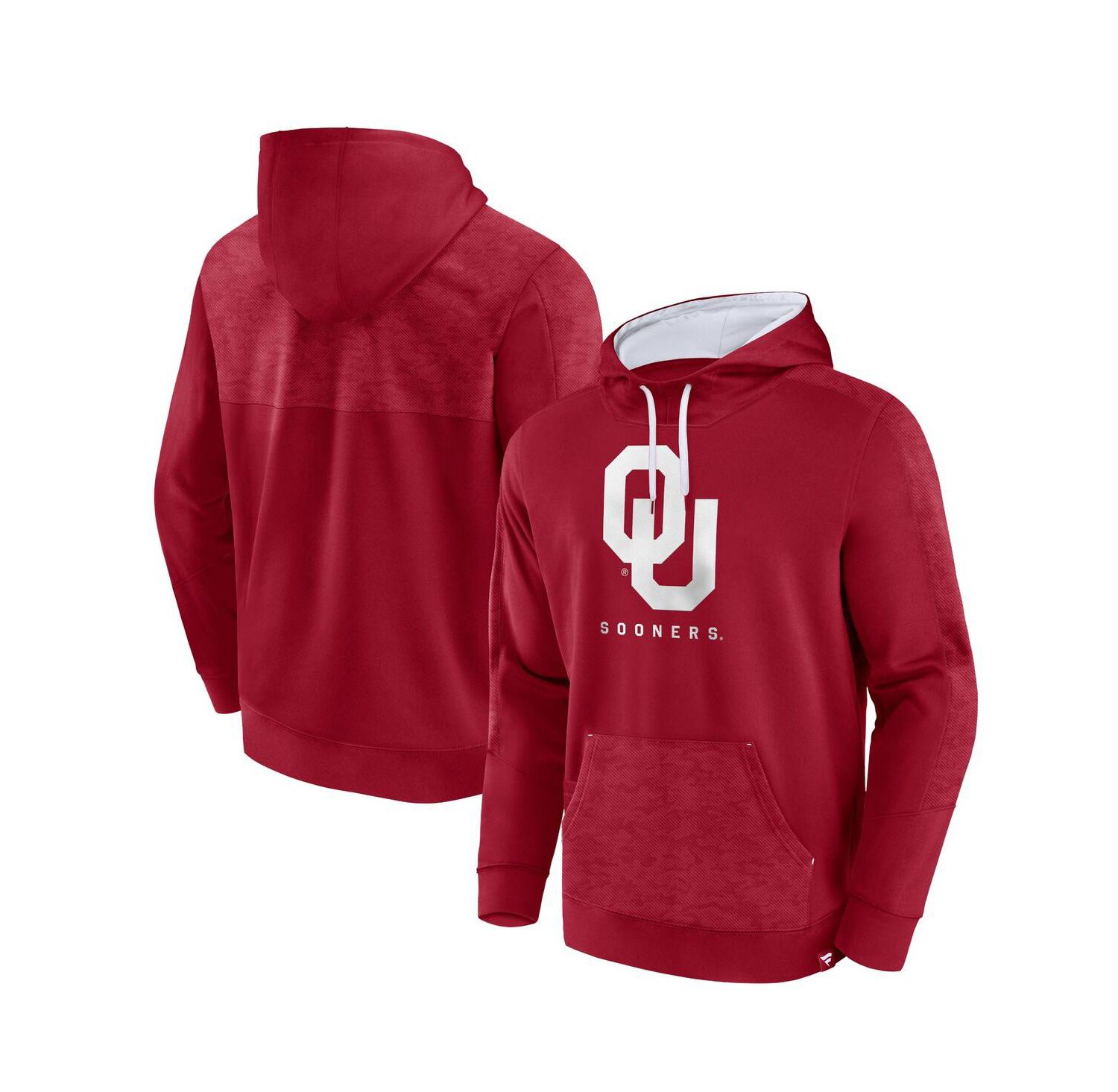 Men's Crimson Oklahoma Sooners Defender Pullover Hoodie