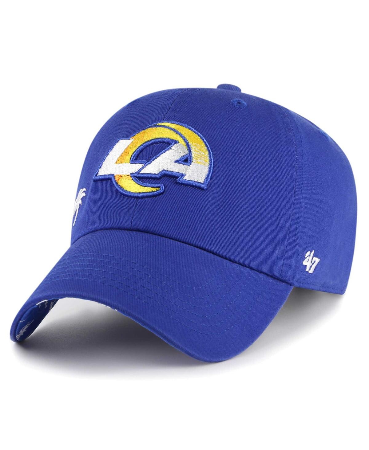 Shop 47 Brand Women's ' Royal Los Angeles Rams Confetti Icon Clean Up Adjustable Hat