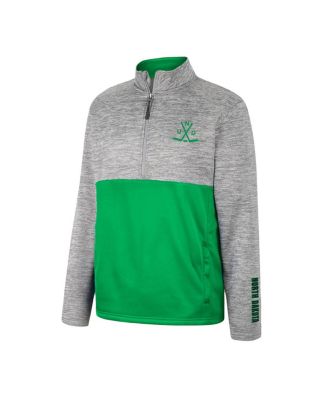Men's Gray North Dakota John Half-Zip Jacket