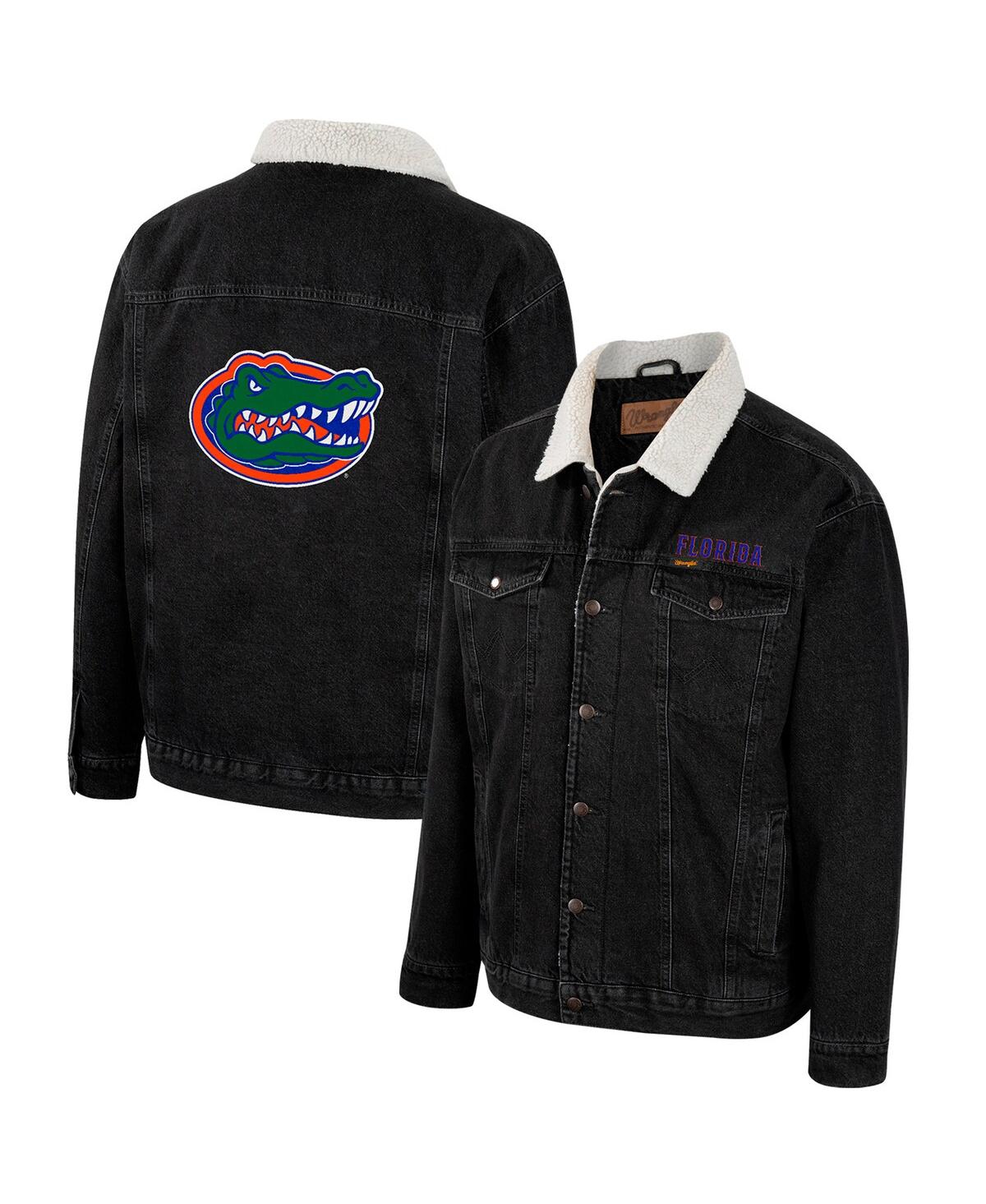 Colosseum Men's  X Wrangler Charcoal Florida Gators Western Button-up Denim Jacket