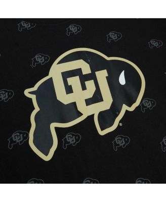 Men's Black Colorado Buffaloes Allover Print T-shirt