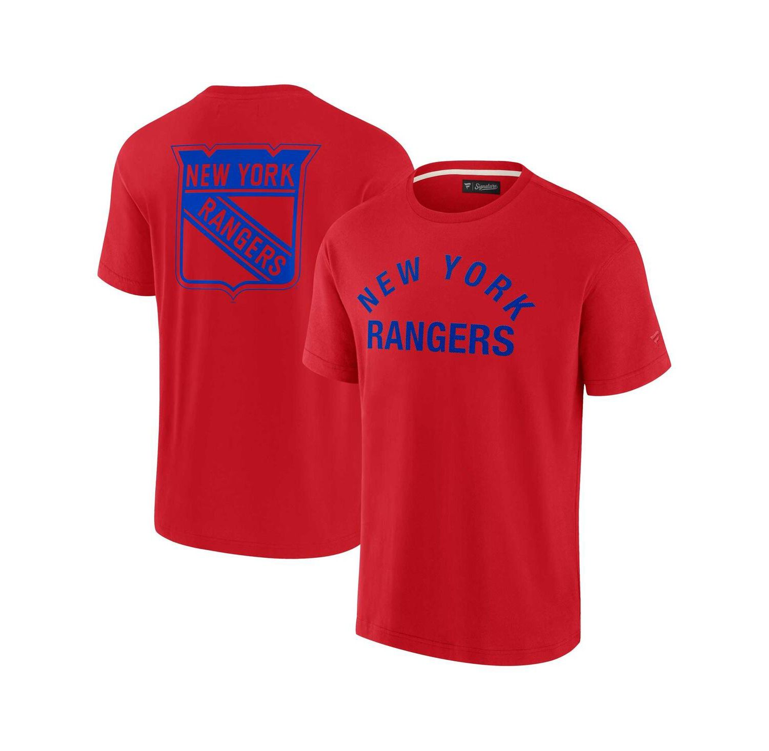 Men's and Women's Red New York Rangers Super Soft Short Sleeve T-shirt