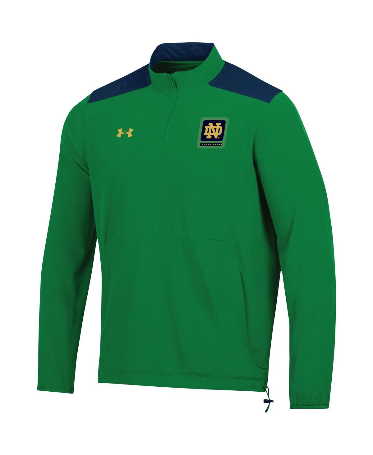 Shop Under Armour Men's  Green Notre Dame Fighting Irish 2023 Motivate Half-zip Top