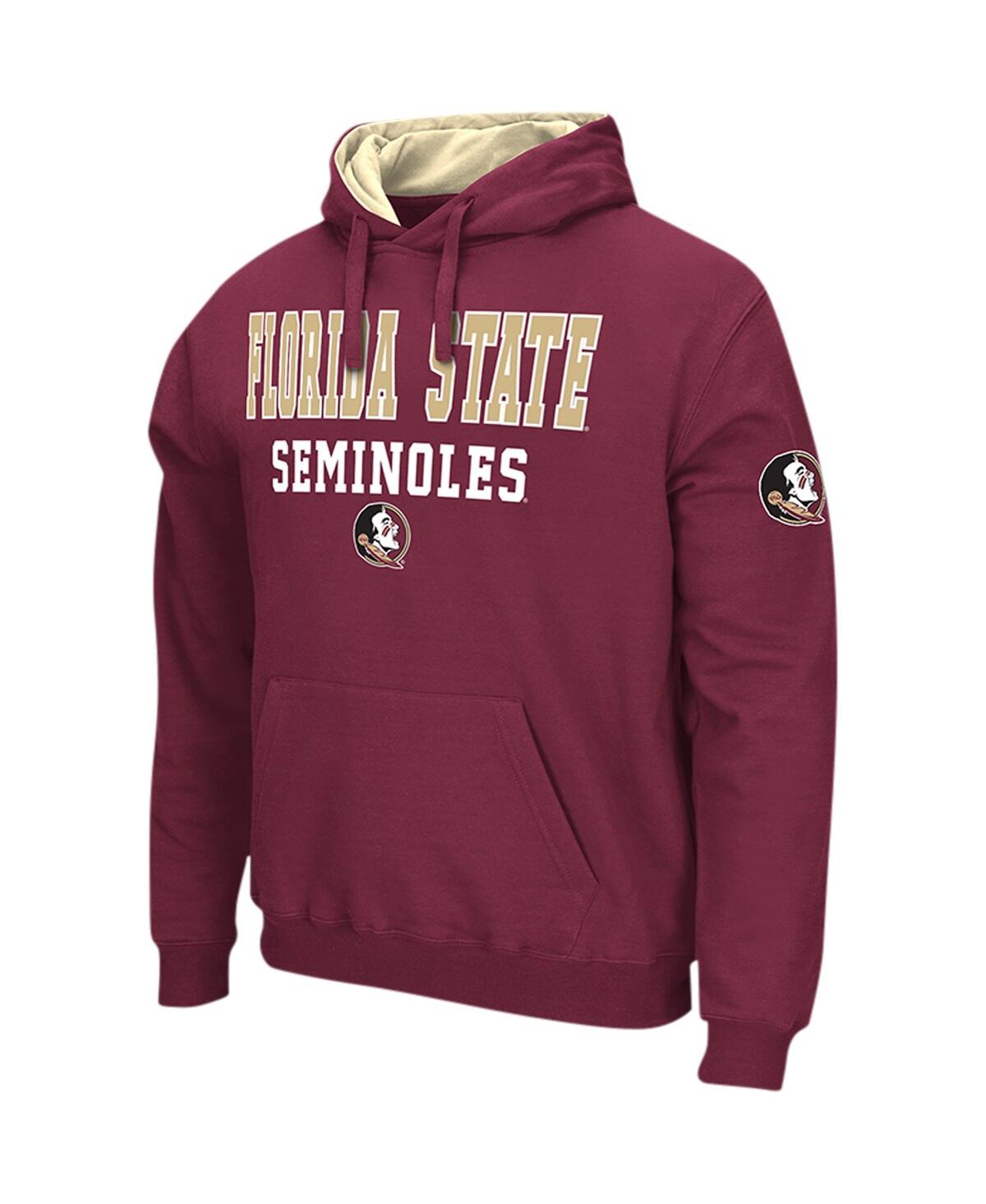 Colosseum Garnet Florida State Seminoles Sunrise Pullover Hoodie In Garnet