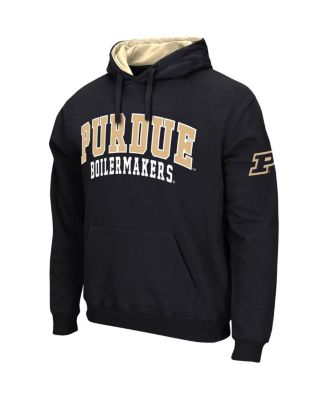 Men's Black Purdue Boilermakers Double Arch Pullover Hoodie