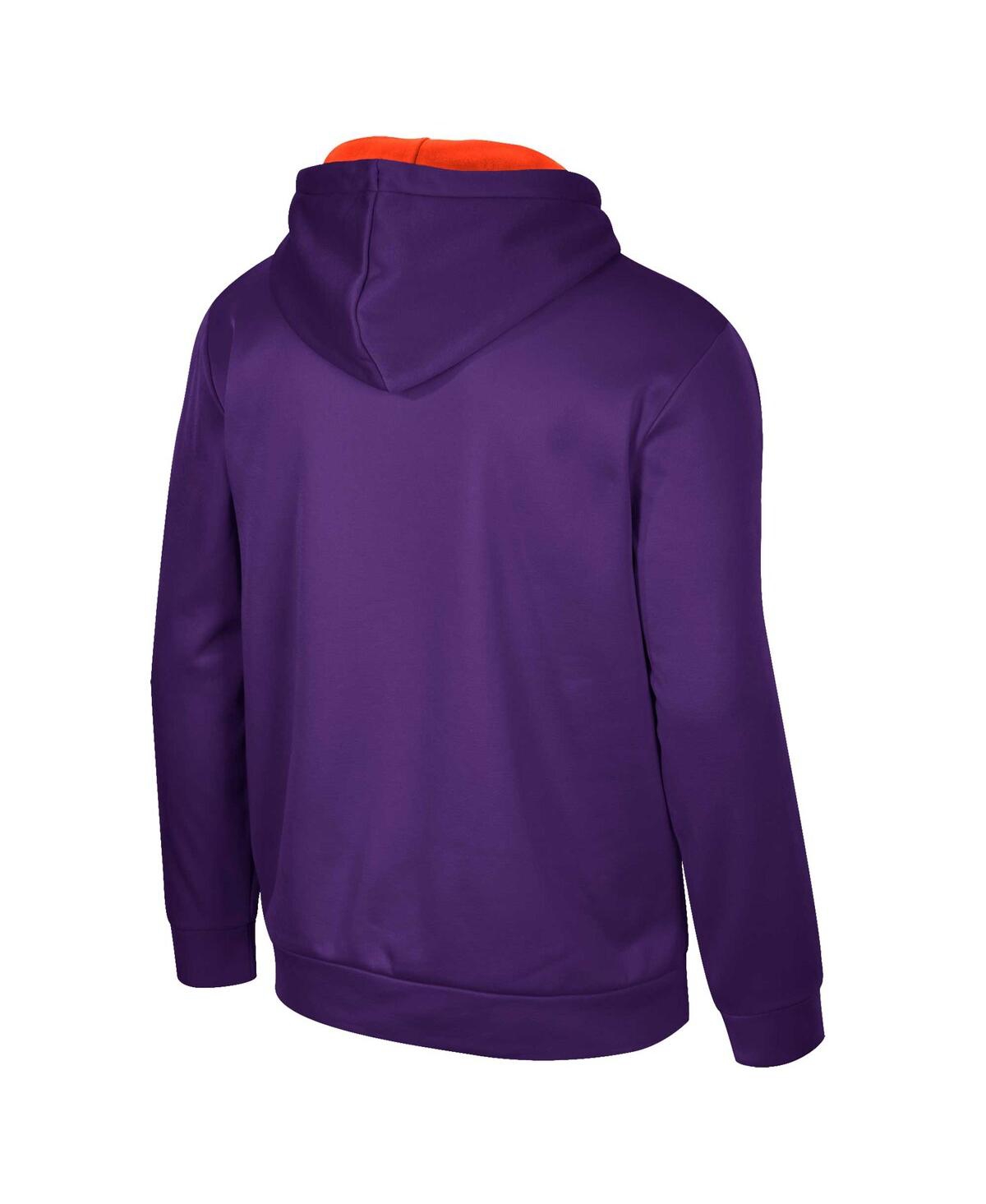 Colosseum Men's  Purple Clemson Tigers Reese Pullover Hoodie In Purple