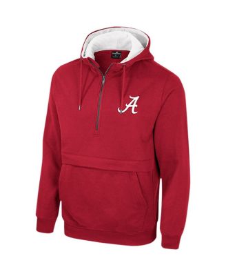 Men's Crimson Alabama Crimson Tide Half-Zip Hoodie