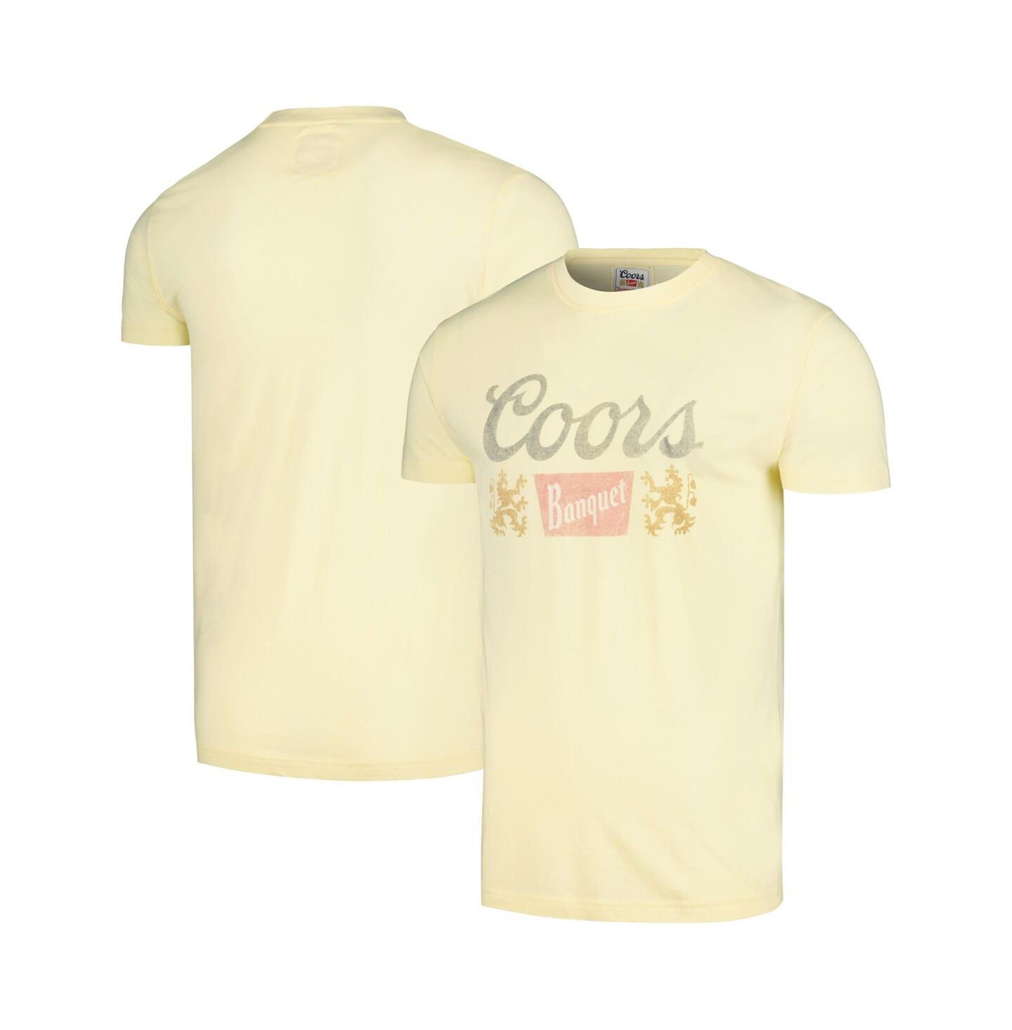 Мужская футболка American Needle Yellow Distressed Coors Vintage-Like Fade — фото 1