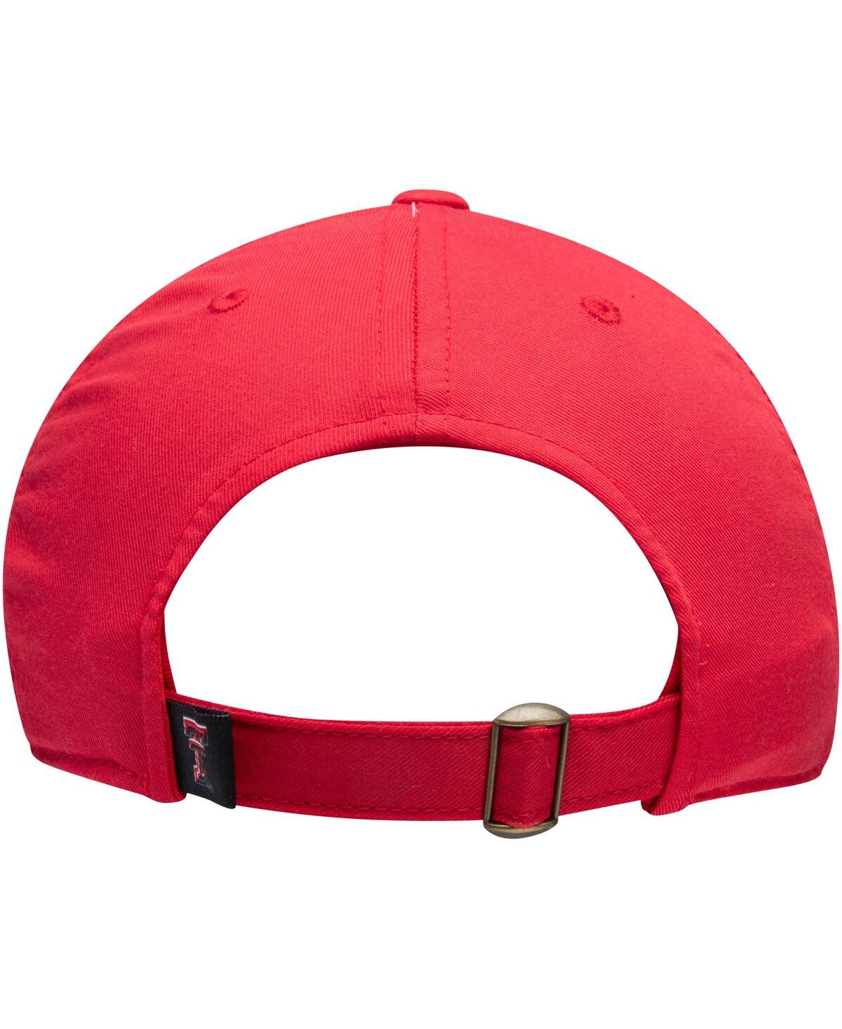 Men's Top of the WorldTexas TechRaiders Primary Logo Staple Adjustable Hat - Red