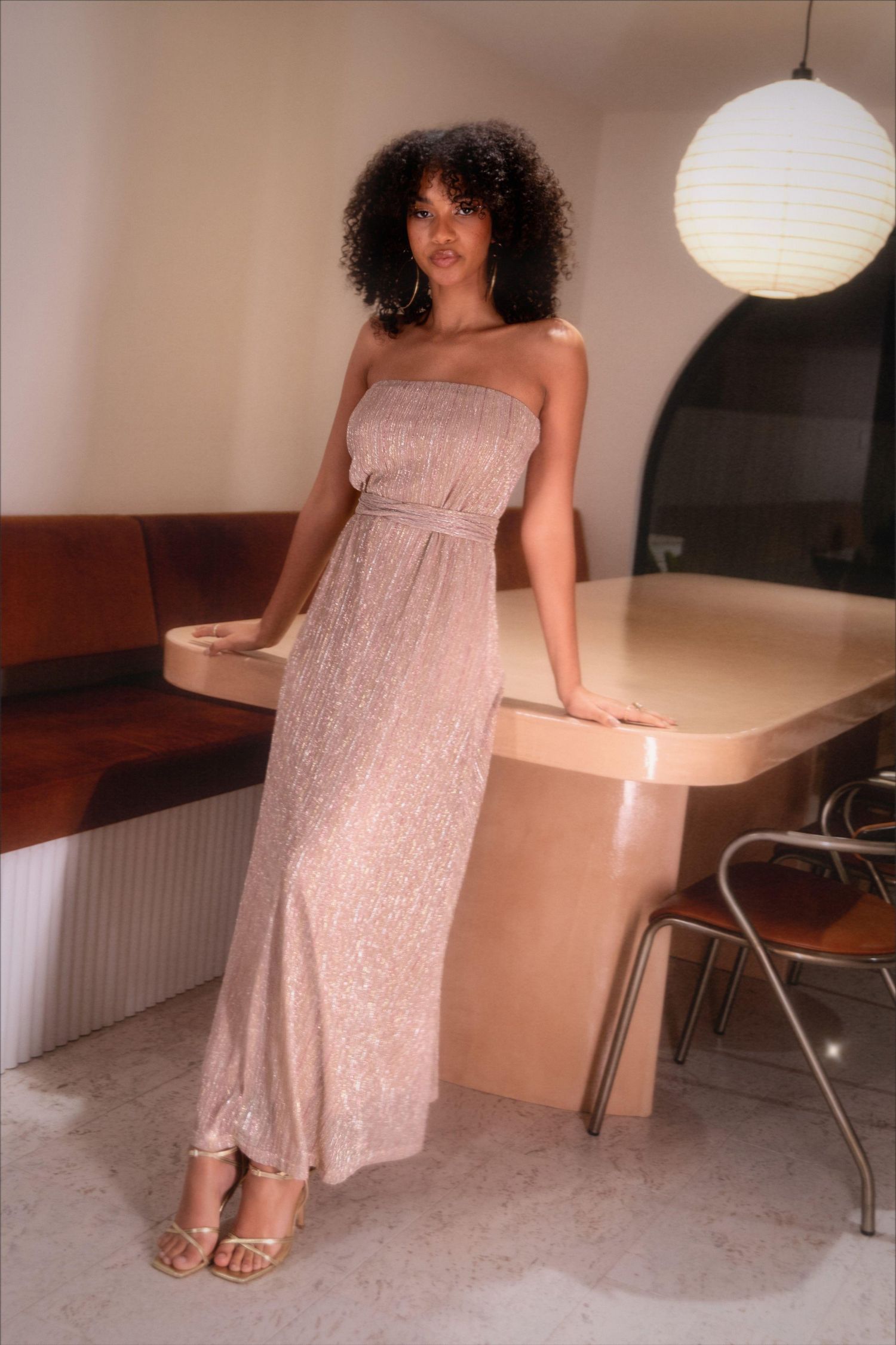 Womens Farley Strapless Maxi Dress