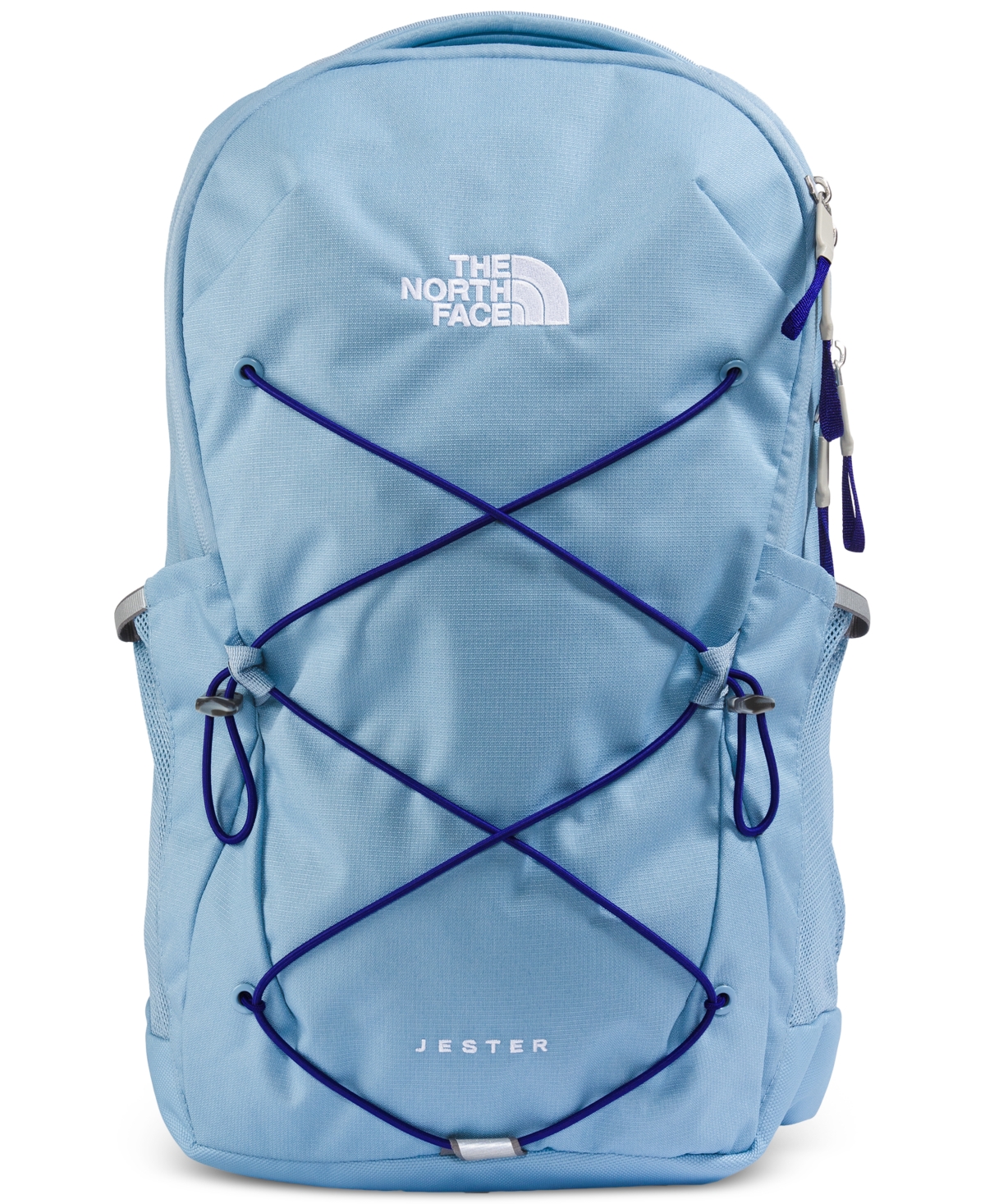 Shop The North Face Women's Jester Backpack In Steel Blue Dark Heather,lapis Blue,tnf B