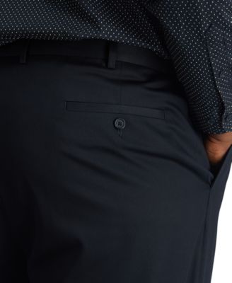 Men's Big & Tall Premium No Iron Khaki Classic-Fit Pleated Hidden Expandable Waistband Pants