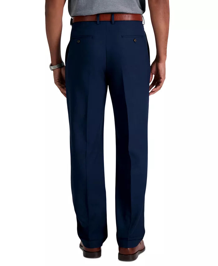 Men's Premium Comfort Stretch Classic-Fit Solid Pleated Dress Pants - thumbnail 3