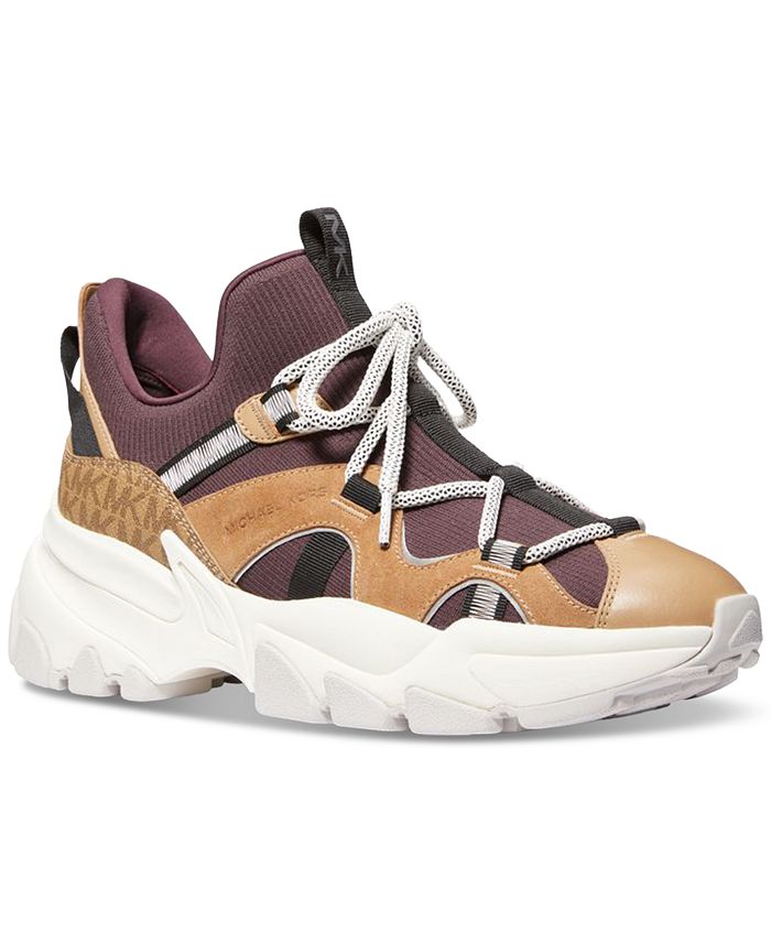 Michael kors best sale sneakers mens brown