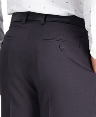 Men’s Premium Comfort Straight-Fit 4-Way Stretch Wrinkle-Free Flat-Front Dress Pants