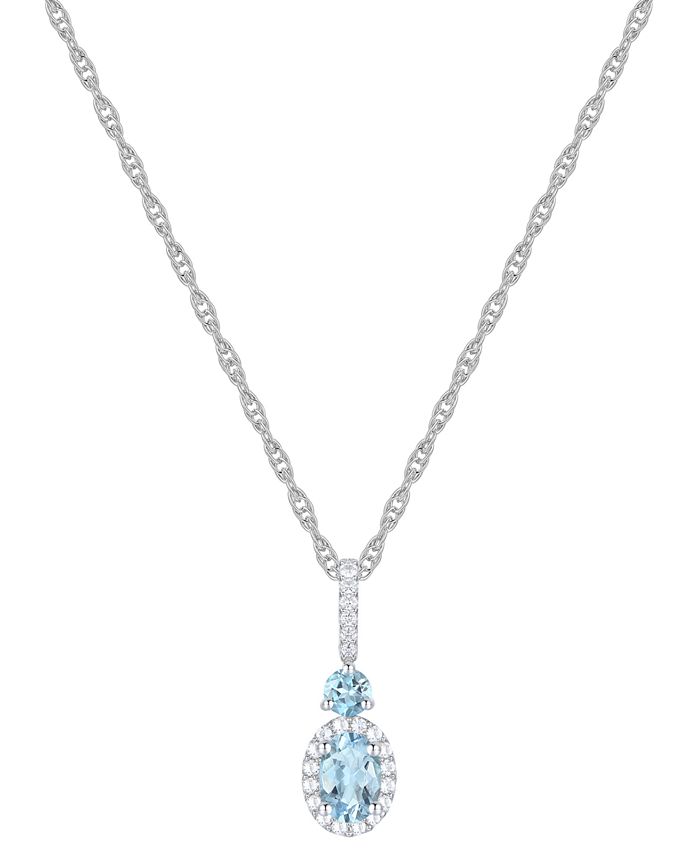 Macy's aquamarine jewelry deals