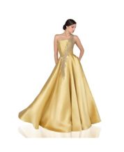 Gold gown macys top