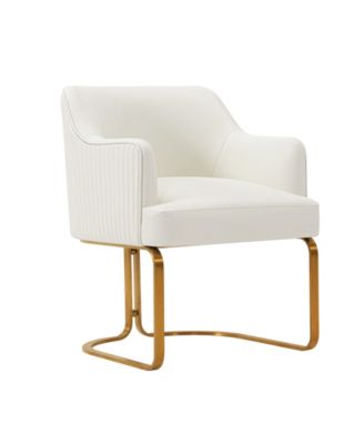 Raya Leatherette Upholstered Dining Armchair