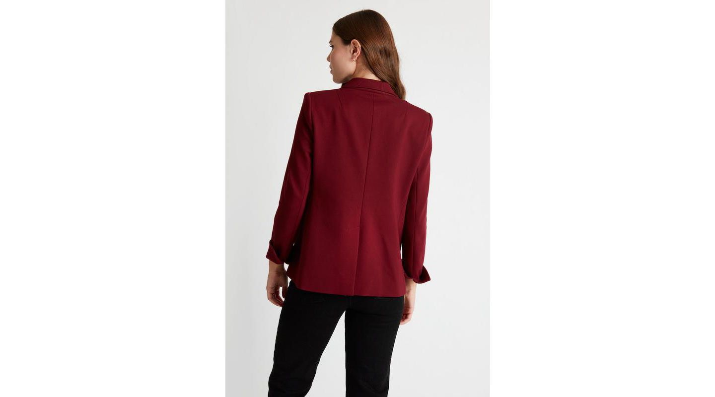 Женский пиджак Caldwell Collection Lorraine Single Button Blazer, цвет: Гранатовый красный — фото 2