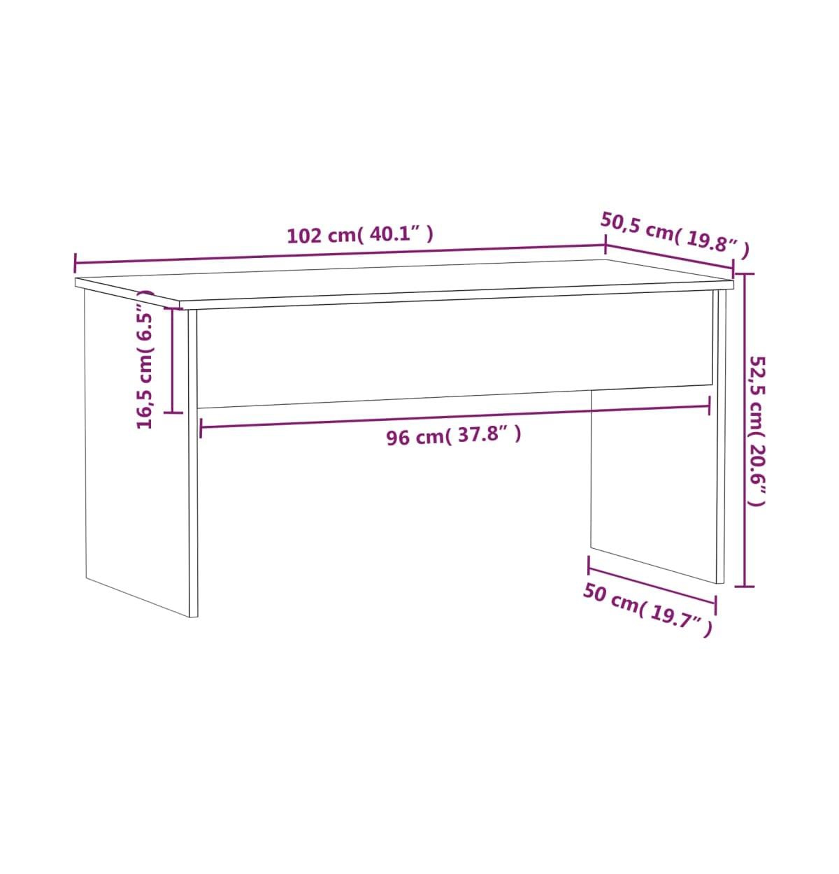 Coffee Table Sonoma Oak 40.2