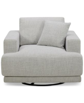 CLOSEOUT! Vasher 42" Fabric Swivel Chair, Created for Macy's