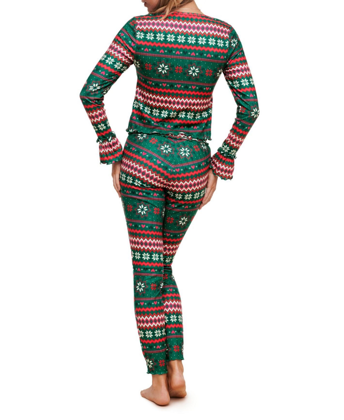 Audra Women's Pajama Long Sleeve Top & Legging Set