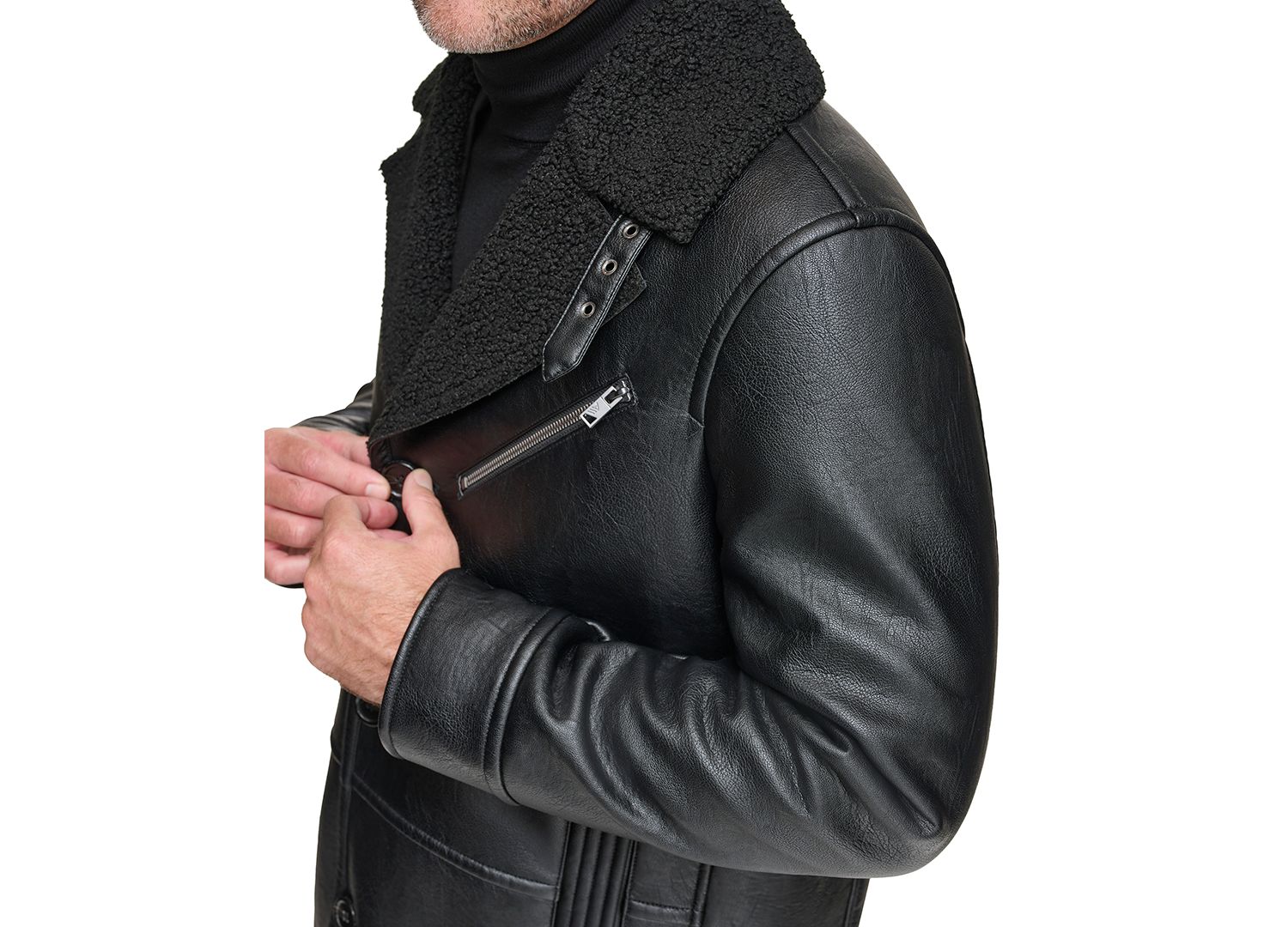 Men's Condore Faux-Shearling Top Coat