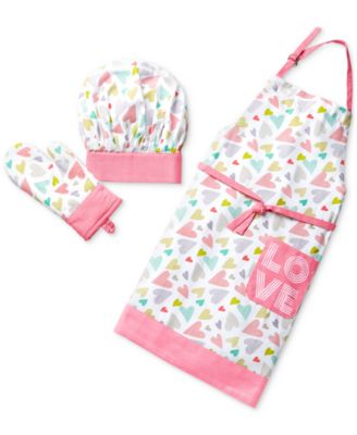 The Cellar - Kids' Cotton Heart Apron & Accessories Set