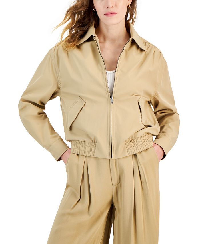 And Now This Women's Twill Collared Jacket, Created for Macy's - Macy's