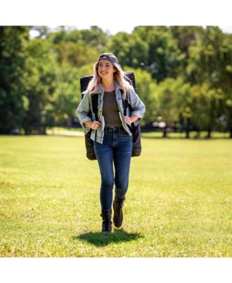 Reclining Stadium Seat - Waterproof Foldable Camping Chair with Extra Thick Padding and Wide Back Support