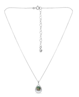 Abalone Inlay Center Pendant Necklace