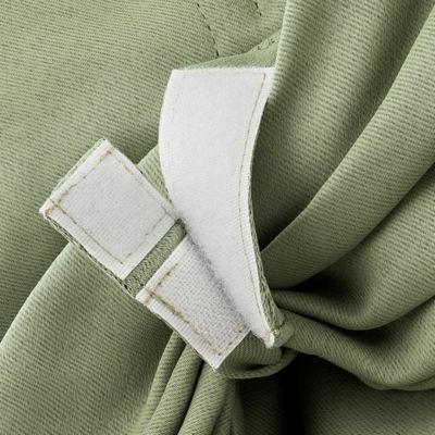 Preston Energy Saving Blackout Rod Pocket Window Tie-up Shade