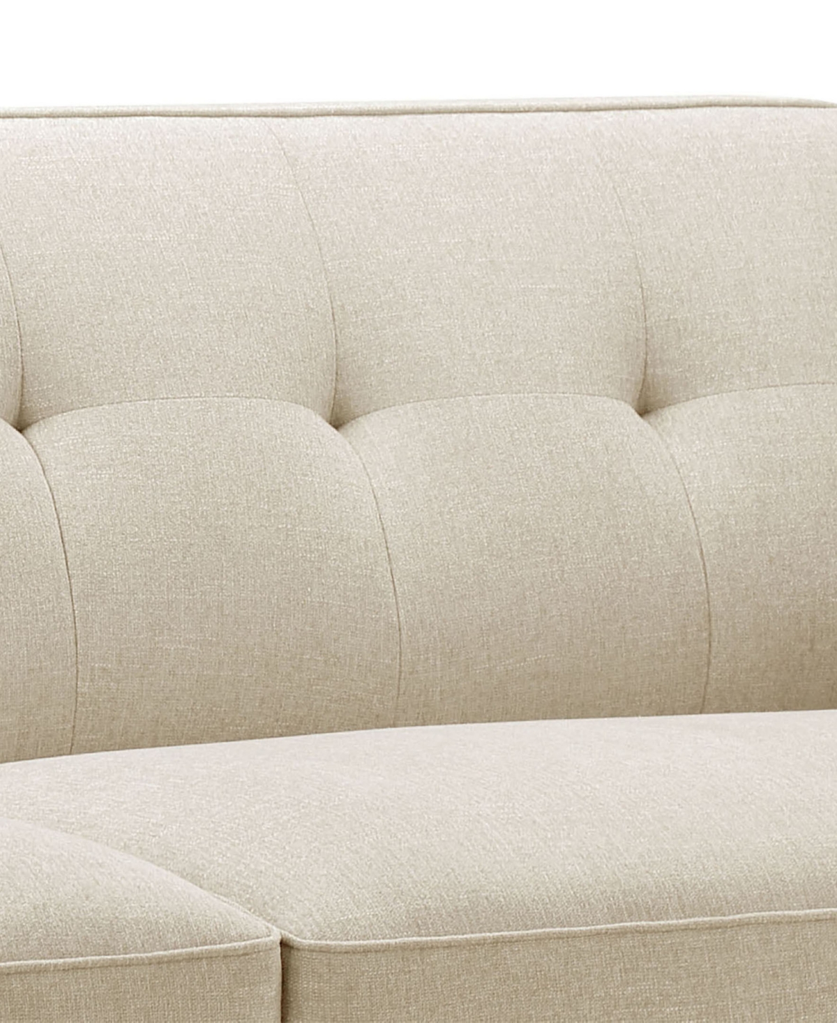 Shop Abbyson Living Vicenza 84" Mid-century Upholstered Sofa In Beige