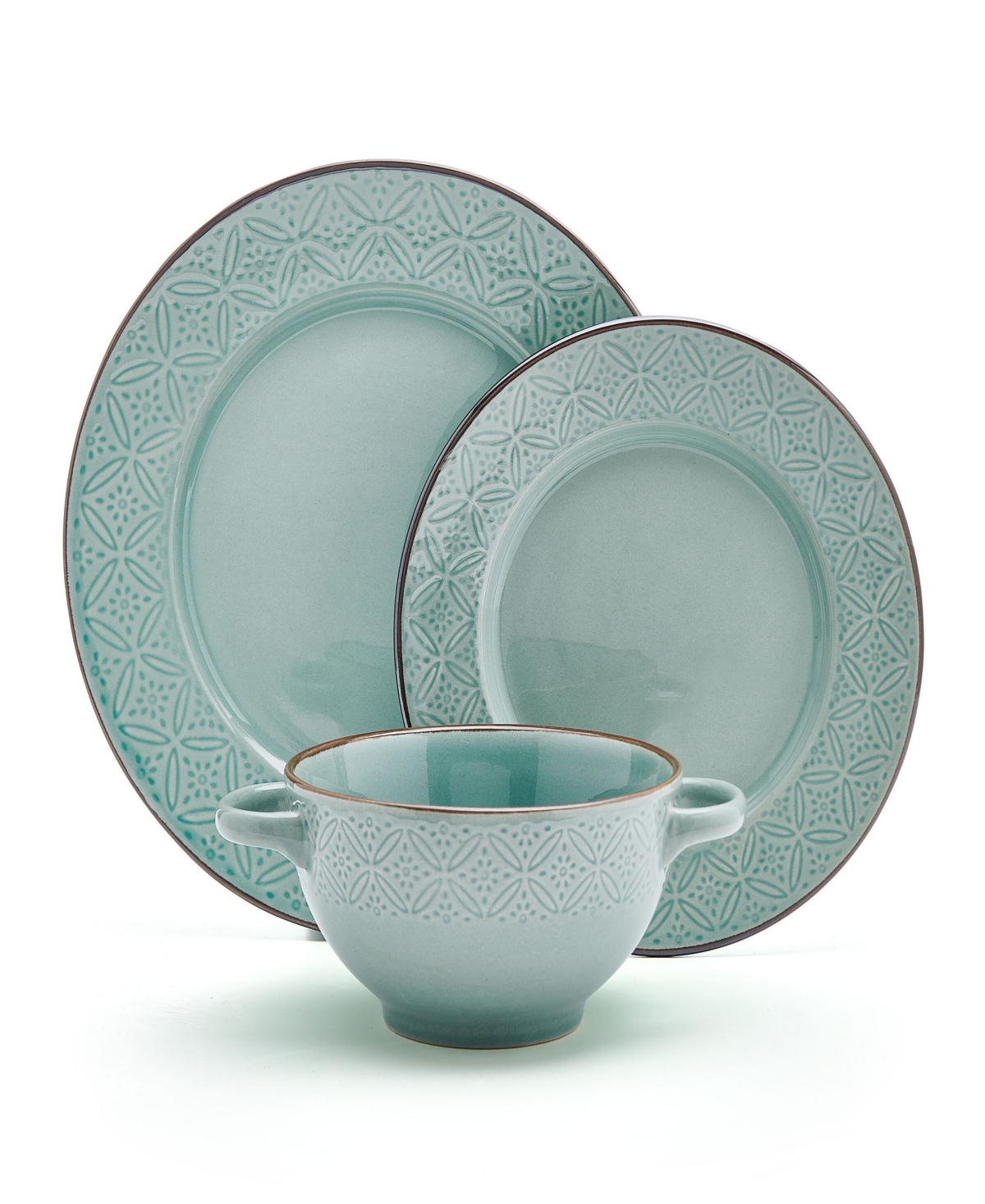 Pfaltzgraff Kori 12-pc Dinnerware Set, Service For 4 In Sage