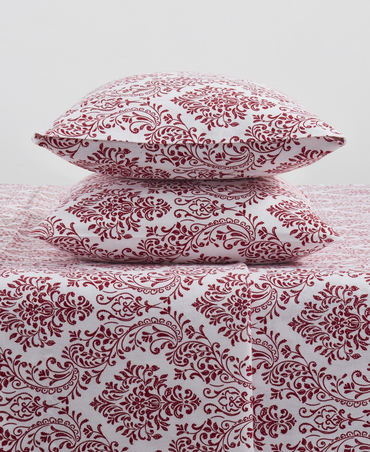 Tahari Home Damask 100% Cotton Flannel 4-Pc. Sheet Set