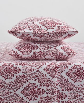 Home Damask 100% Cotton Flannel 4-Pc. Sheet Set, Full