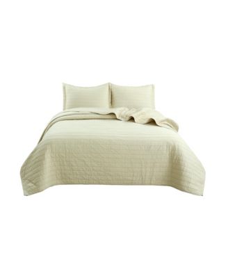 3 PCS 100% Cotton Oversized Bedspread Set Stitching - King