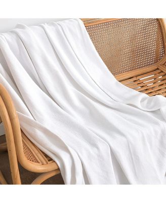 100% Cotton Blanket/Throw Jacquard, Full/Queen