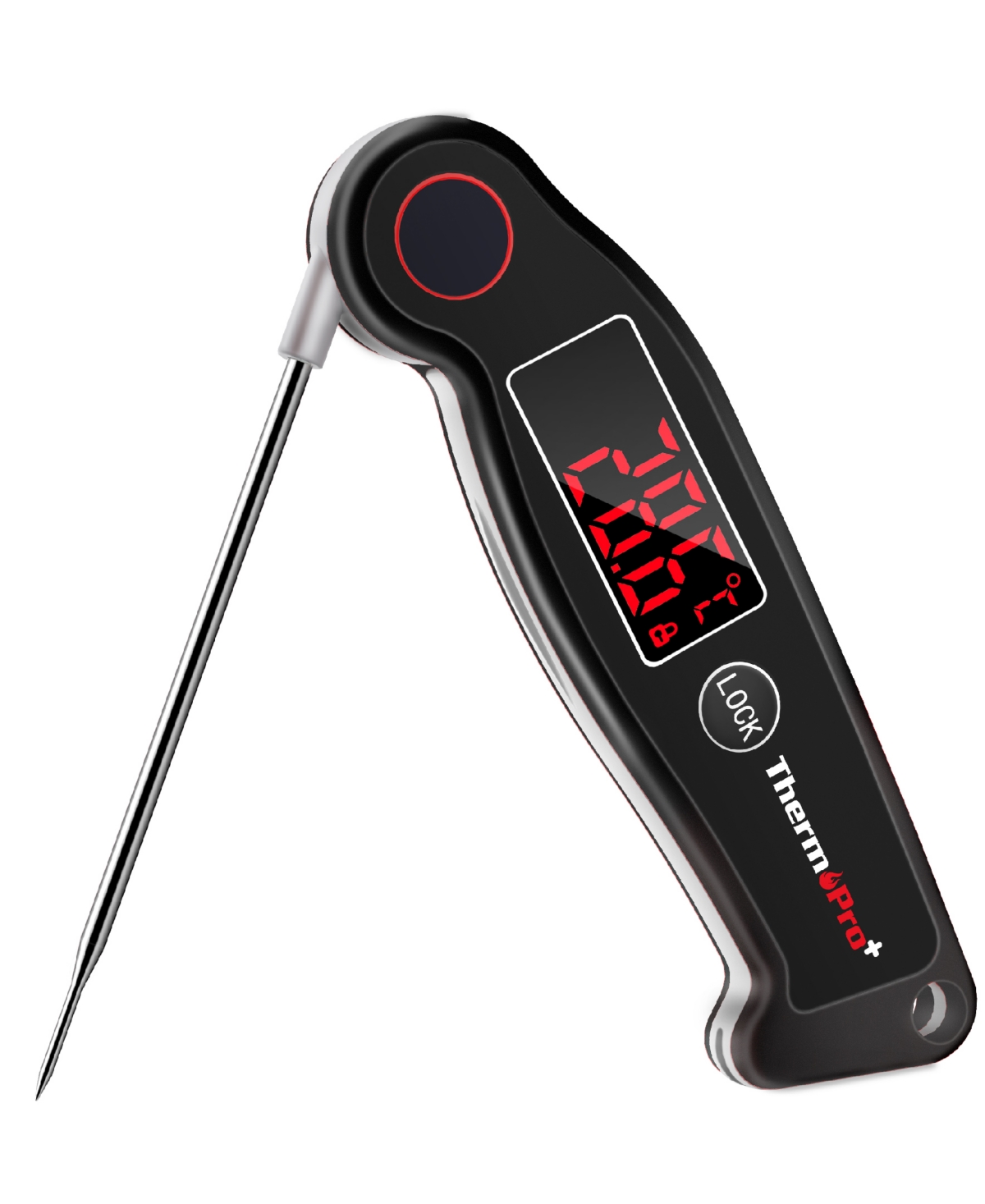 Thermopro Pack Of 1 Tp19w Water-resistant Digital Meat And Food Thermometer In Black