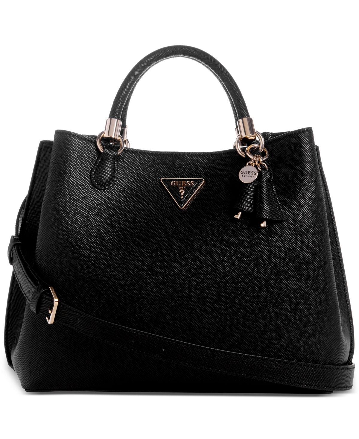 Guess Gizele Large Girlfriend Carryall In Black