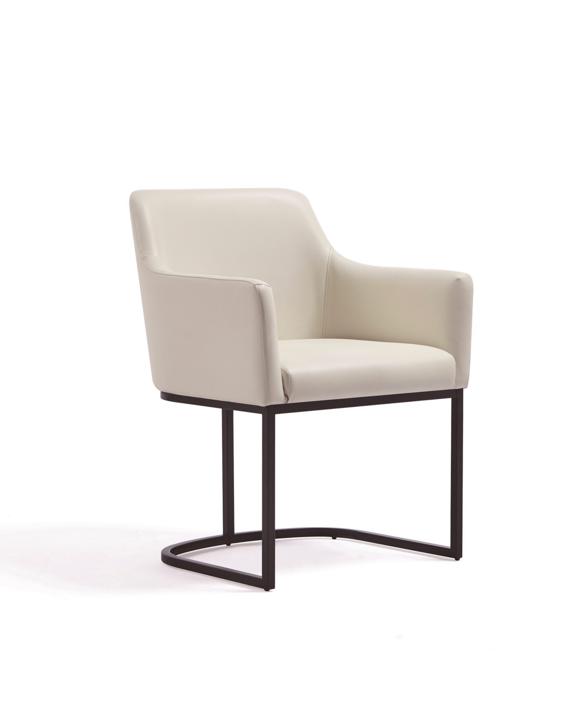 Manhattan Comfort Serena 2-Piece Leatherette Upholstered Dining Armchair Set