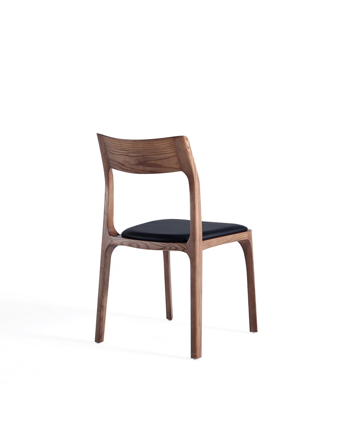 MANHATTAN COMFORT MODERNO 2-PIECE FAUX LEATHER UPHOLSTERED STACKABLE DINING CHAIR SET 