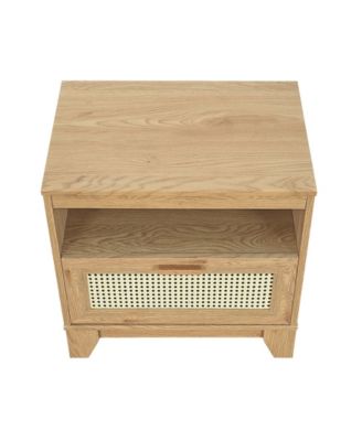 Sheridan 2-Piece 1-Drawer Cane Nightstand Set