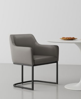 Serena 33.07" Leatherette Upholstered Dining Armchair