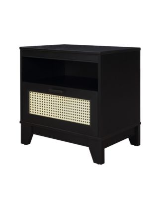 Sheridan 21.63" 1-Drawer Cane Nightstand